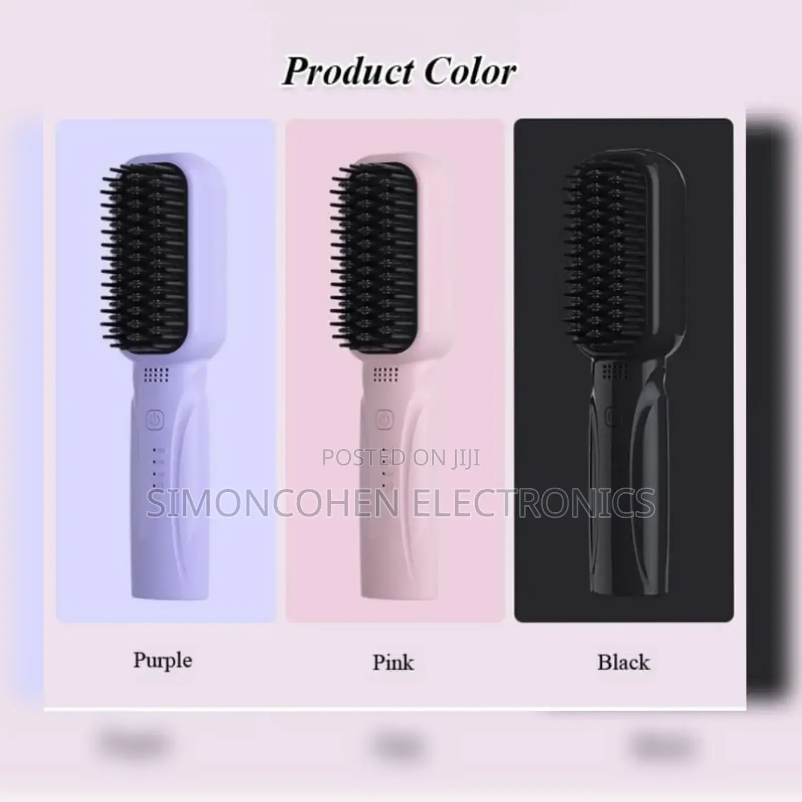 Rechargeable Portable Cordless Hair Straightener Brush