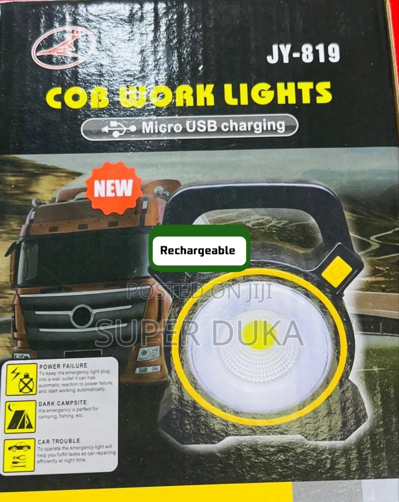 COB Work Light.JY 819 USB Charging Emergency Light