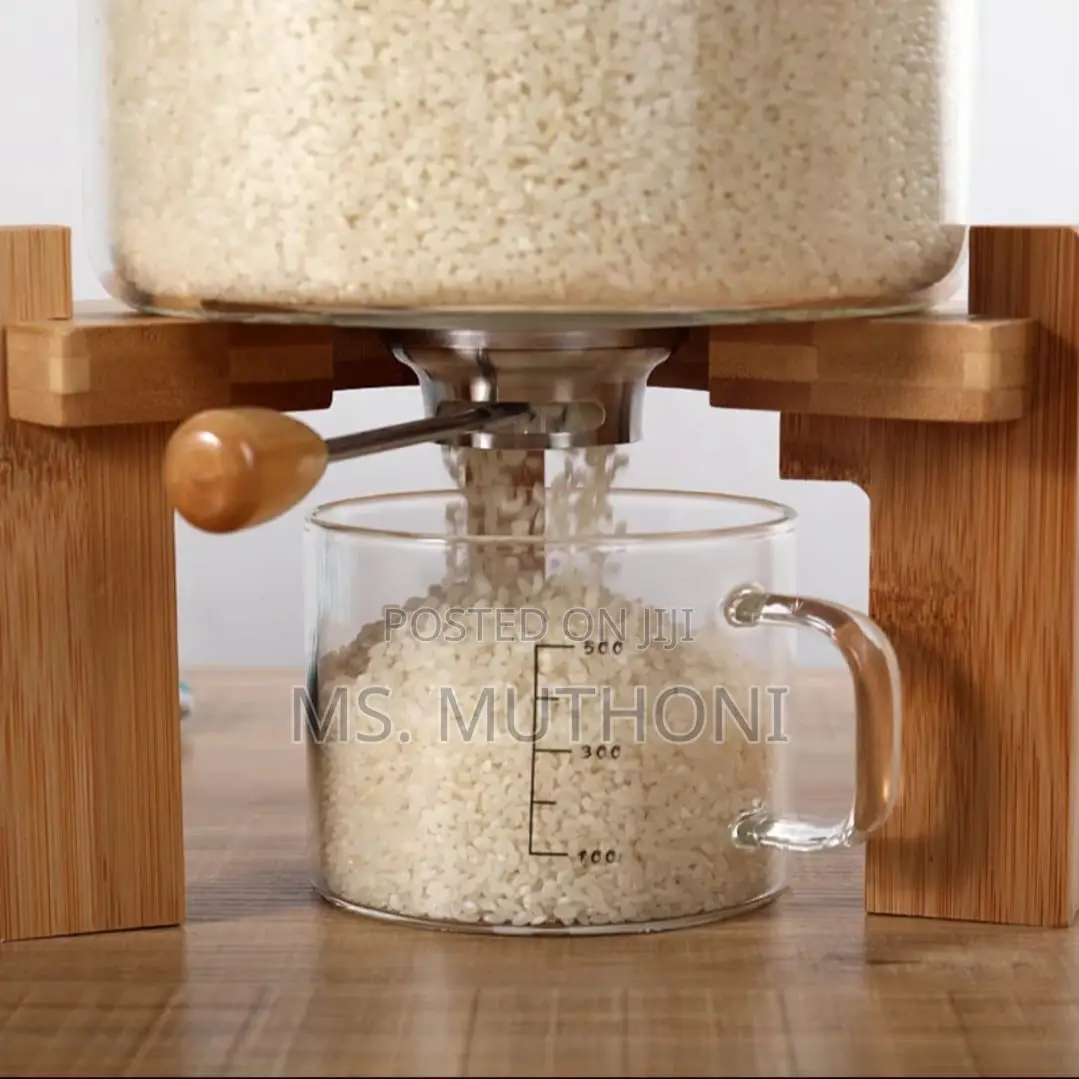 High Borosilicate Food Storage Glass Tank With Bamboo Wooden