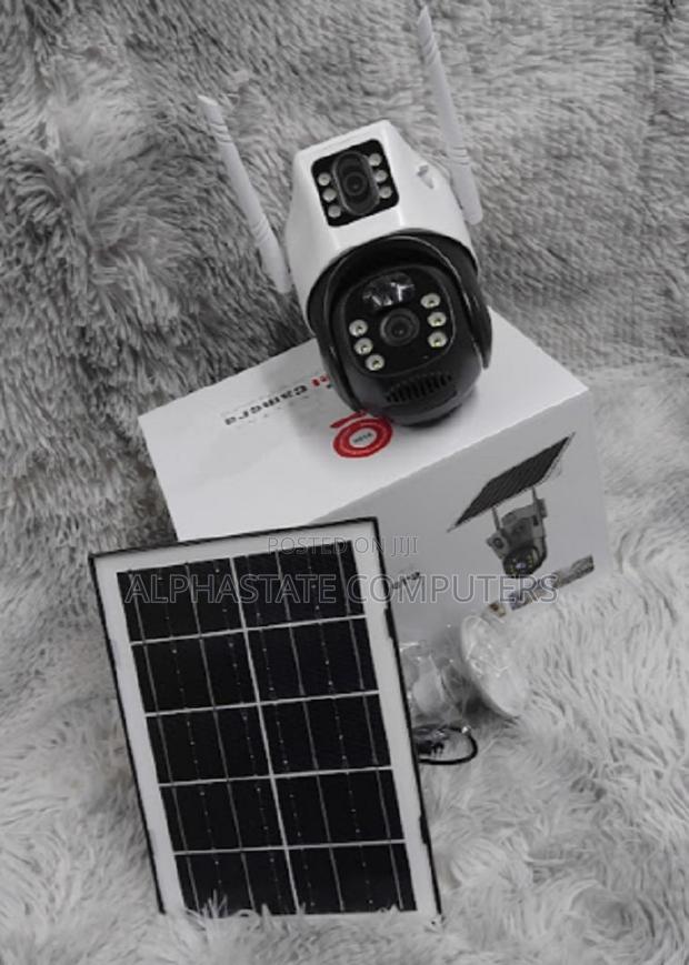 4G PTZ 2 Lenses Dual Lens V380 PRO 4G Solar PTZ Camera Color