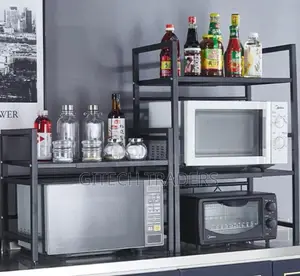 Metallic Microwave Stand
