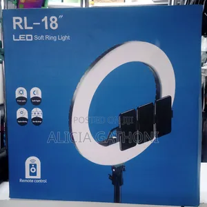 18" Ring Light With Three Lighting Modes