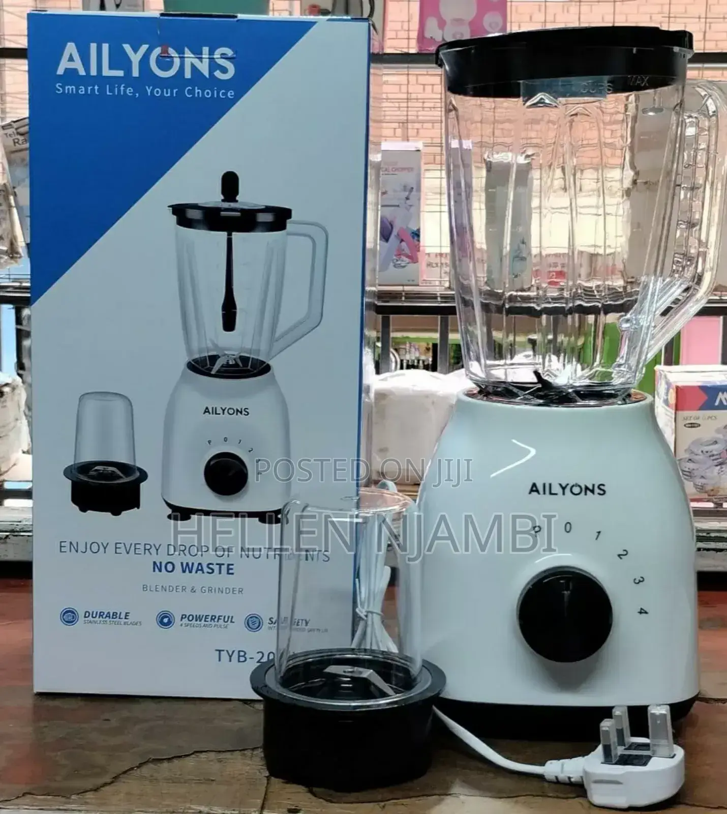 Ailyons 2 in 1 Electric Blender