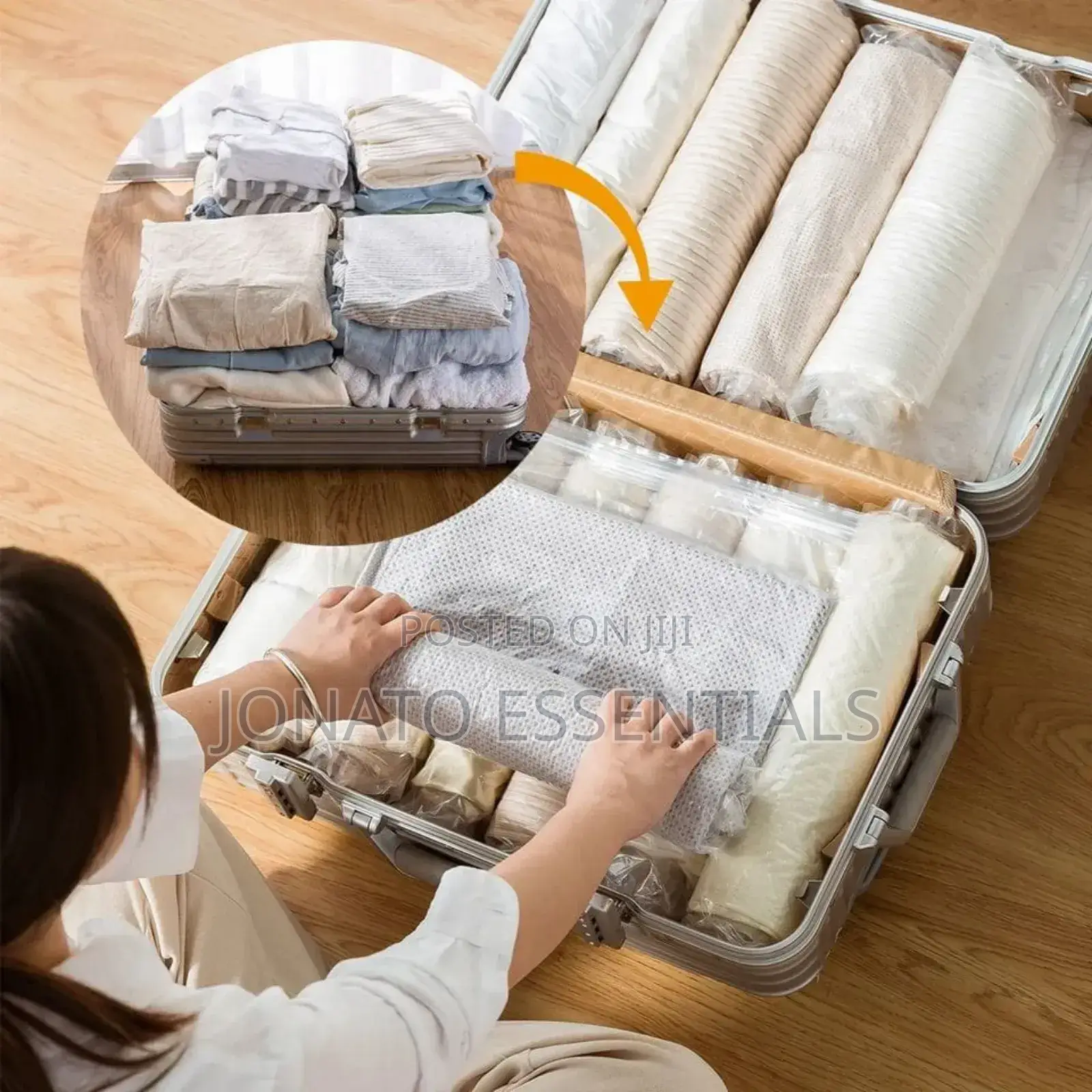 10pc Travel Compression Vacuum Clothes Storage Bags