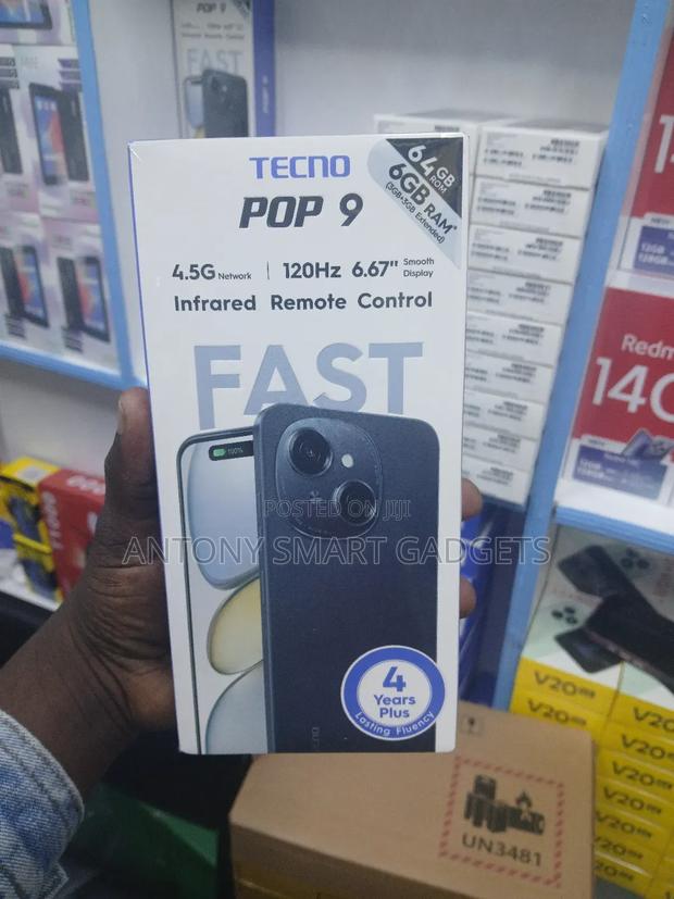 New Tecno Pop 9 64 GB Black - thumbnail 2