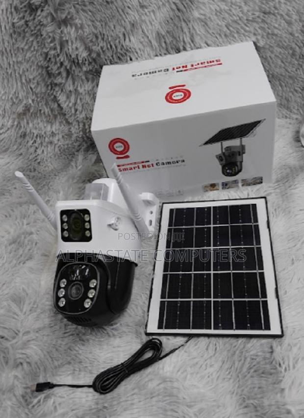 PTZ V380 Pro Surveillance 4G Simcard Solar Camera Dual Lens - main view