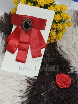 French Bowtie With Lapel Flower