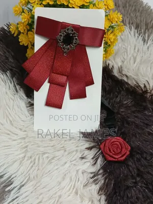 French Bowtie With Lapel Flower