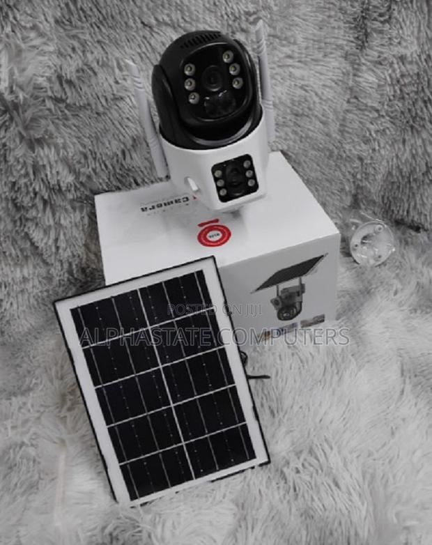 SIM Card Solar Camera V380 Pro Dual Lens at 4mp Dual Lens