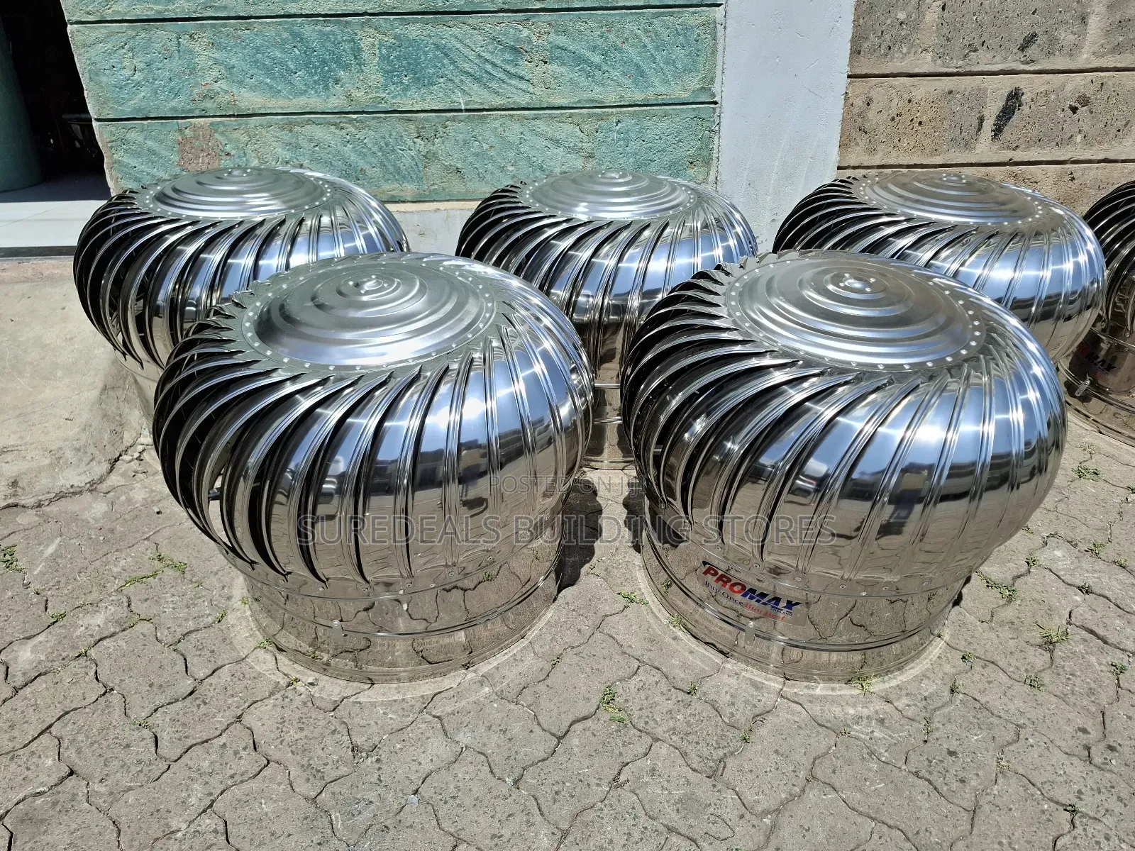 Wind Driven Warehouse Roof Ventrator/Cyclones.