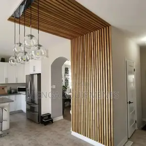 Brown Wpc Fluted Wall Panels