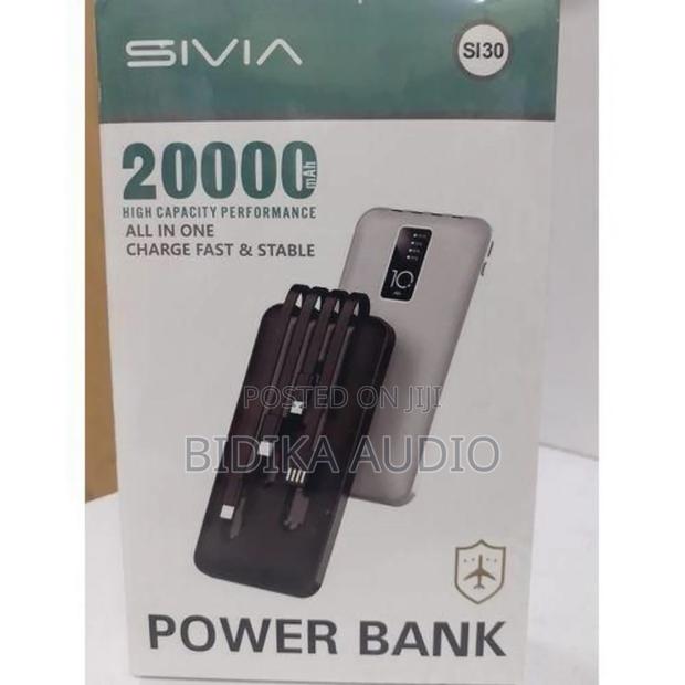 Sivia Powerbank With 20000 High Capacity Performance - main view