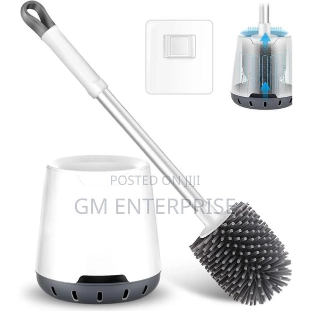 Silver Toilet Cleaning Brush