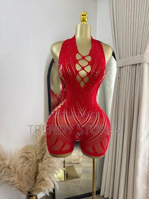 Red Glitter Romper - thumbnail 2