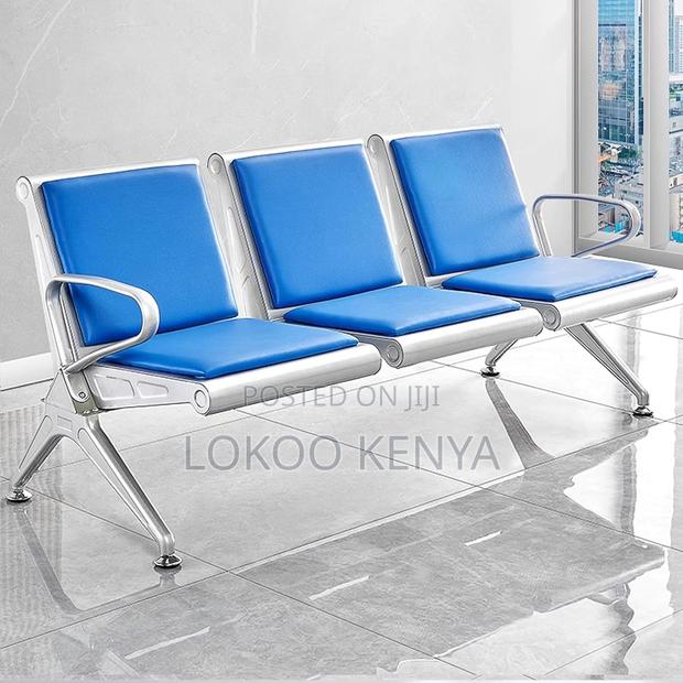 Office Bench: Padded Heavy-Duty Hospital Reception Bench