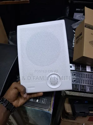 White Wall Mount Speaker With Tweeter