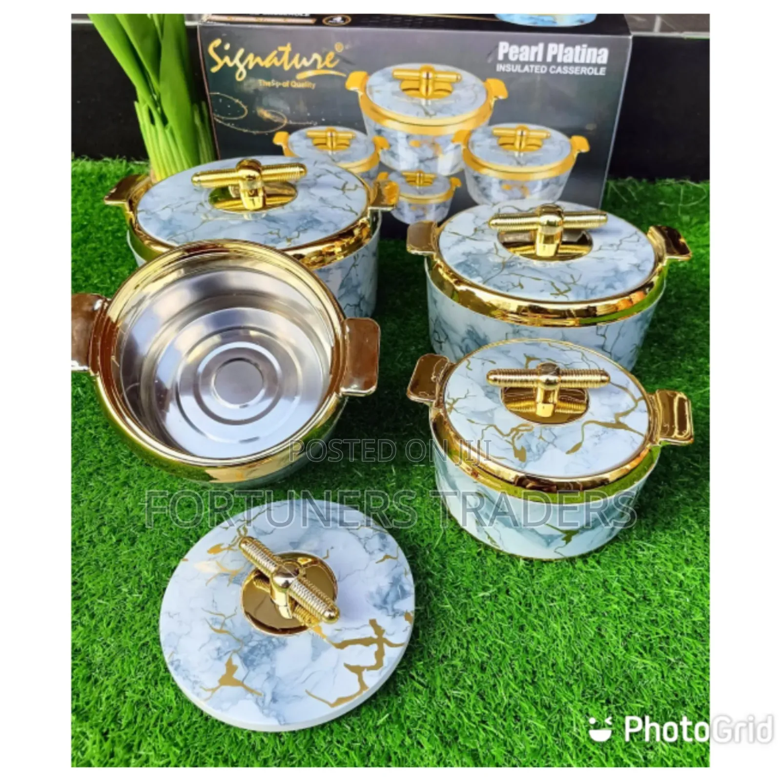 Signature Hot Pot Set of 4 Pc- Pearl Platina
