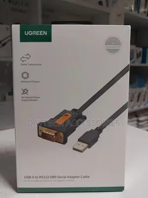 Ugreen Usb 2.0 to Rs232 Db9 Serial Cable Male a Converter