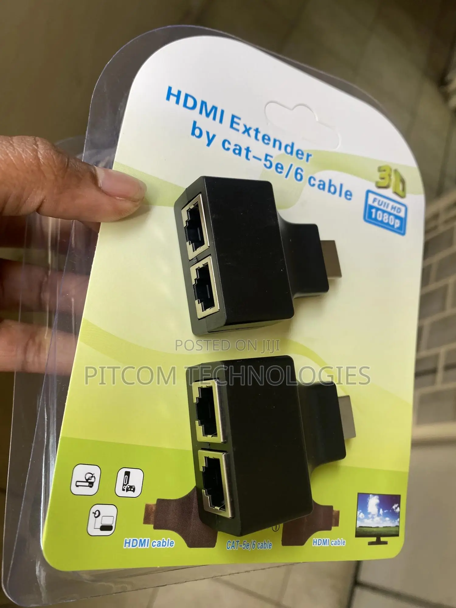 Splitter Adapter HDMI to 2 RJ45 Adapter