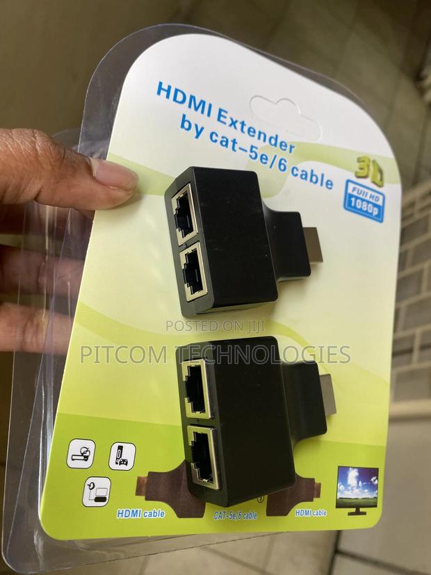 Splitter Adapter HDMI to 2 RJ45 Adapter - thumbnail 3
