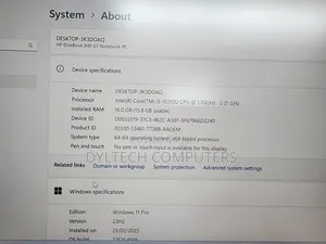 Laptop HP EliteBook 840 G7 16GB Intel Core I5 SSD 512GB