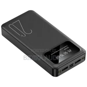Fast Charging 20000mah Power Charging Bank Black