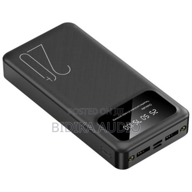 Fast Charging 20000mah Power Charging Bank Black - main view
