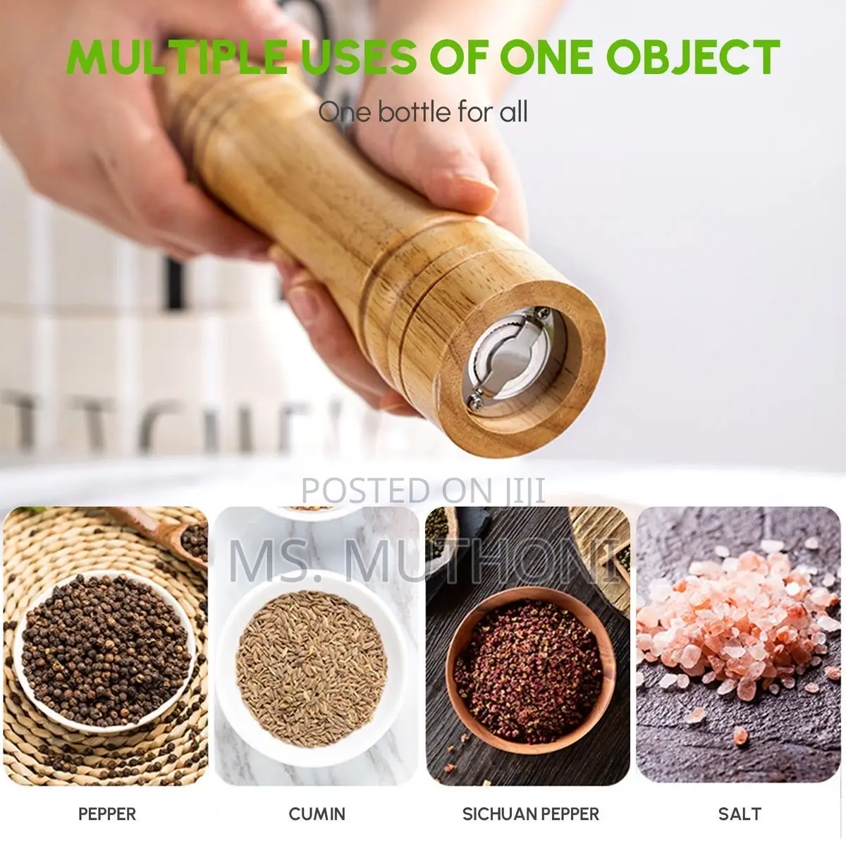 8 Inch Solid Pepper /Spice Grinder*