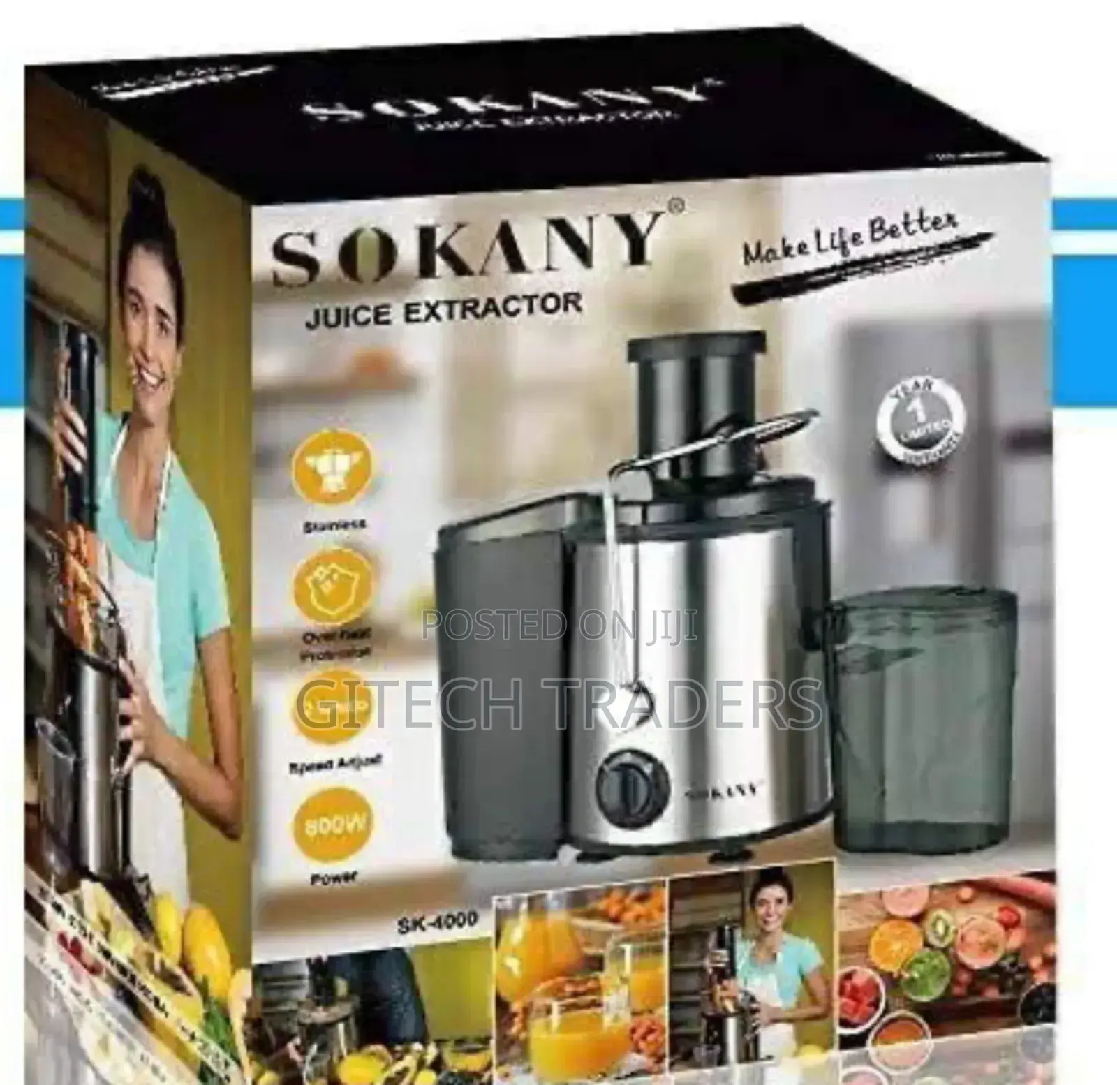 *800 Watts Sokany Juicer