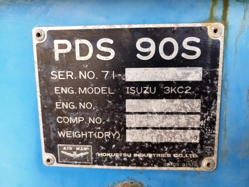 Airman PDS 90S Isuzu 3kc2 Air Compressor