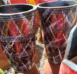 Beautiful Clay Pots Various Sizes Colors