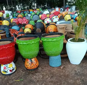 Beautiful Clay Pots Various Sizes Colors