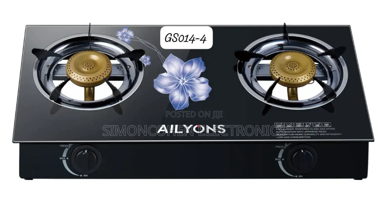 Ailyons 2 Burner Glass Top Cooker