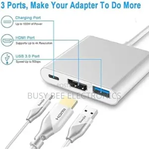 3-in-1 USB Type C to HDMI Adapter Hub