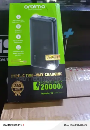 Power Bank 20,000amh With Type C Cable