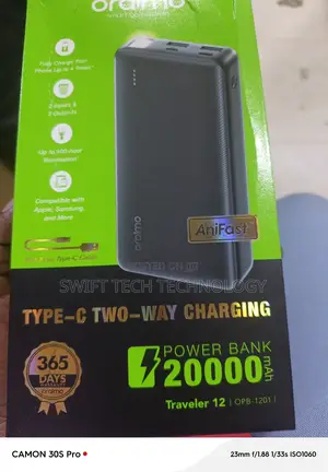 Power Bank 20,000amh With Type C Cable