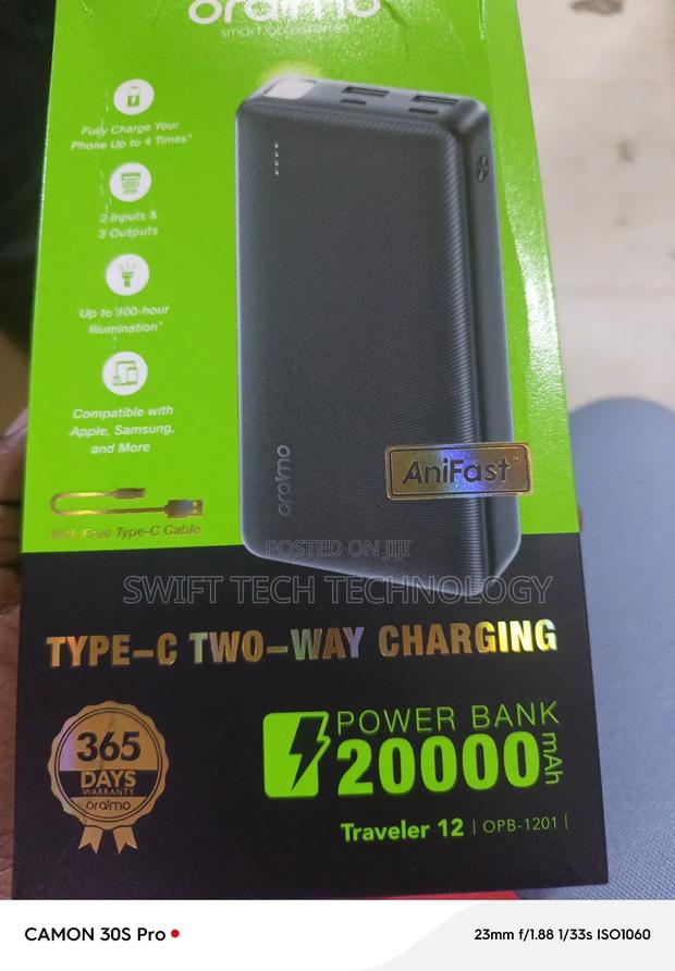 Power Bank 20,000amh With Type C Cable - thumbnail 2