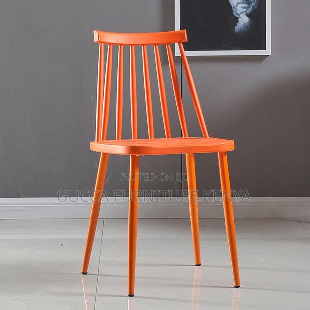 Home Chairs: Multicolor Plastic Back Dining Room Chair - thumbnail 3