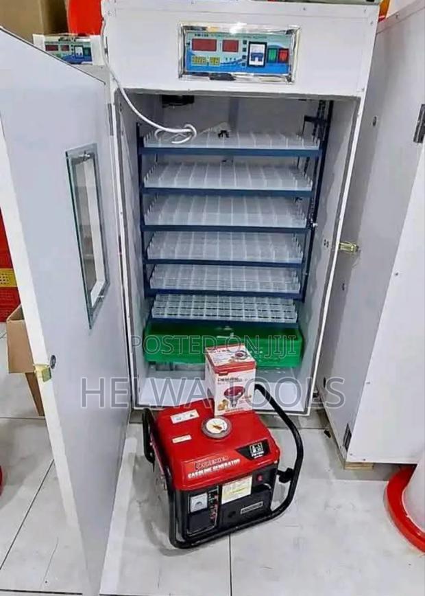 528 Eggs Incubator + Power Back Up Generator