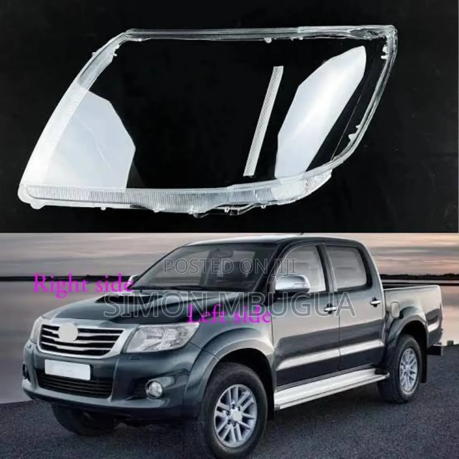 Toyota Hilux Vigo 2012 Headlight Lens