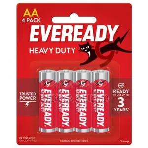 Eveready AA 1015 Heavy Duty, Medium Size-1.5v 4 Pack