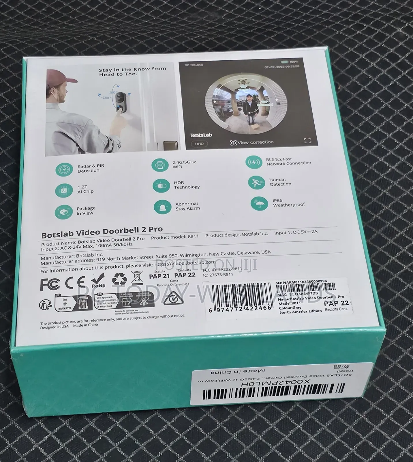 Video Doorbell Camera,5 MP Wireless Doorbell Camera