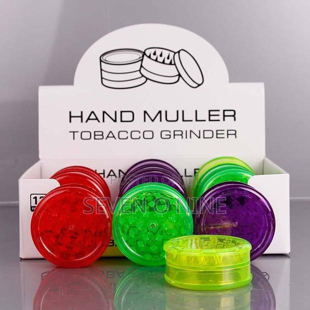 Acrylic Dry Herb Grinder 60mm 3-Part
