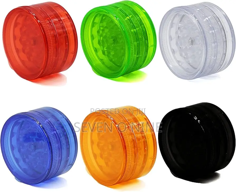 Acrylic Dry Herb Grinder 60mm 3-Part