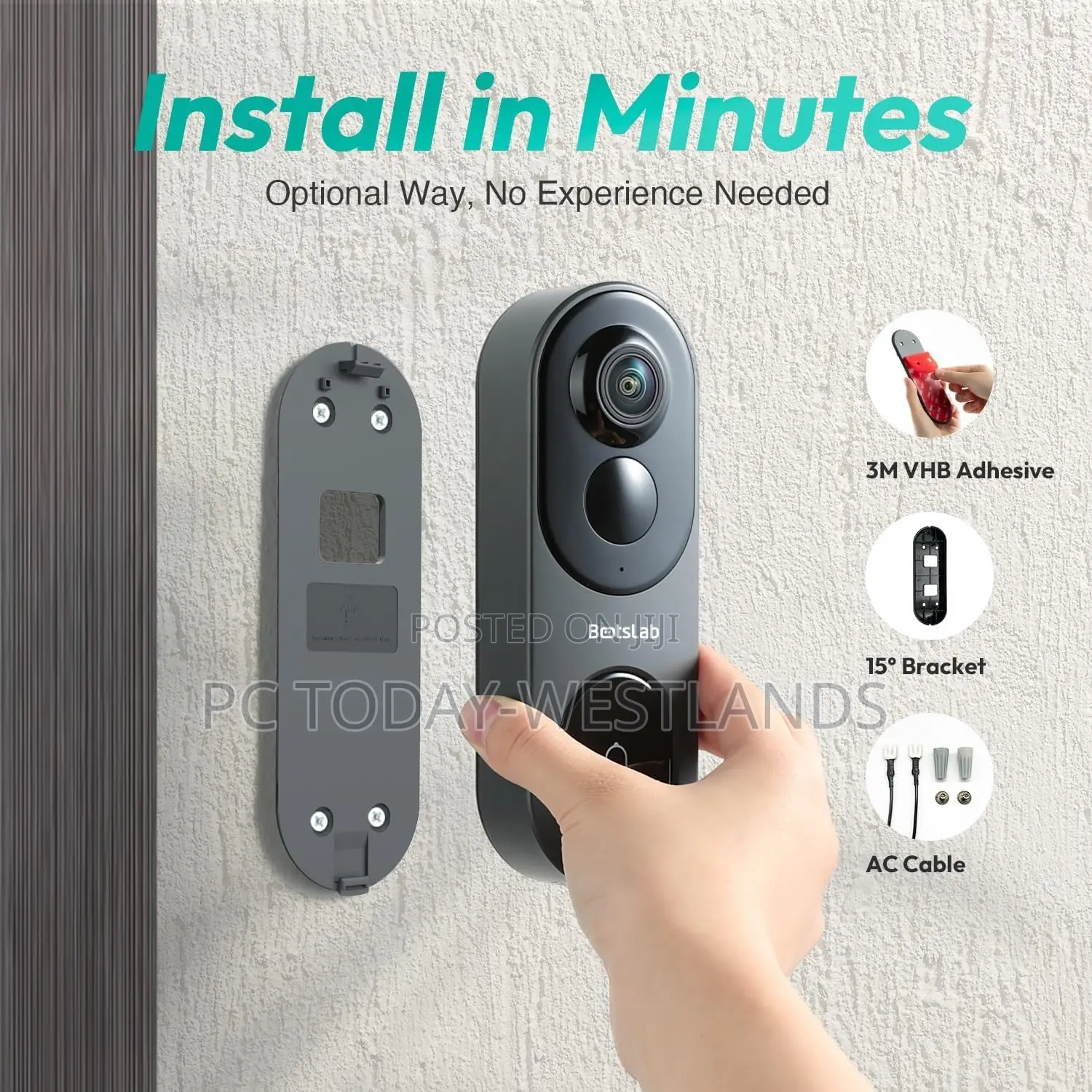 Video Doorbell Camera,5 MP Wireless Doorbell Camera