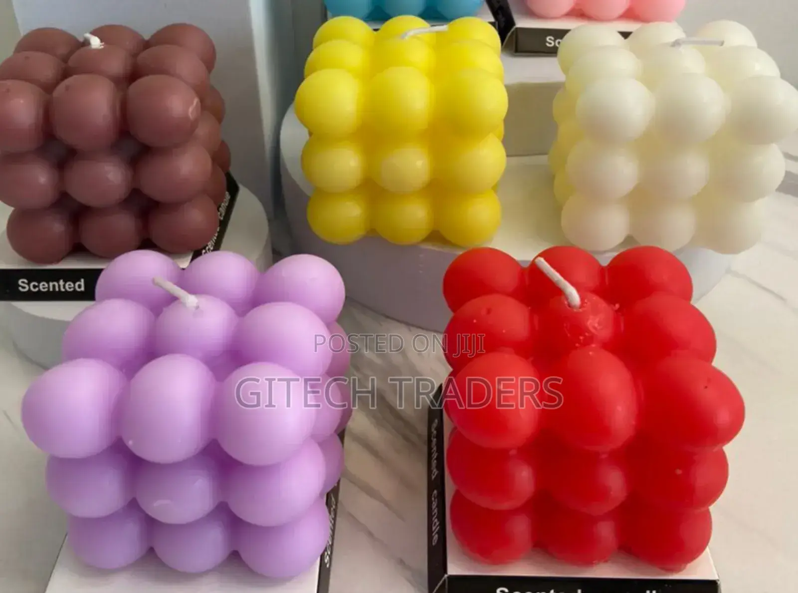 *3D Non-Stick Bubble Cube Scented Candles Silicone Mold