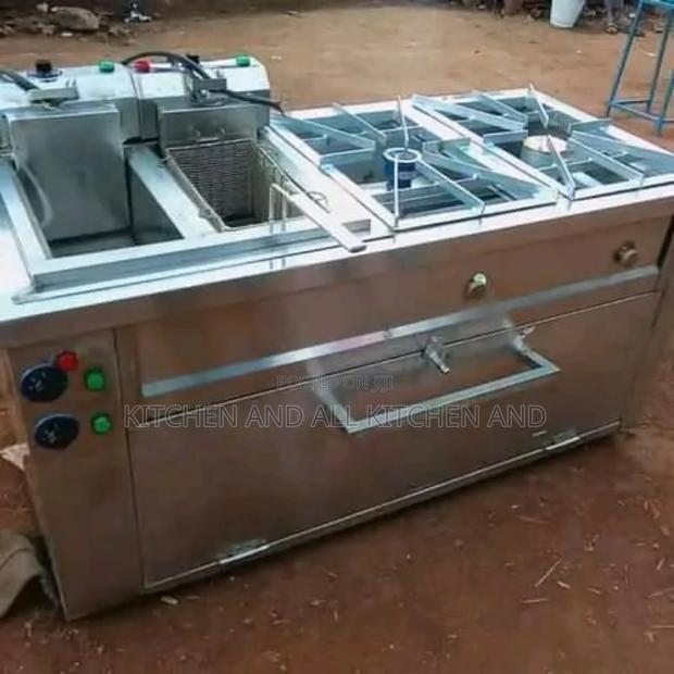 Commercial Kitchen Unit With Cabinet - main view