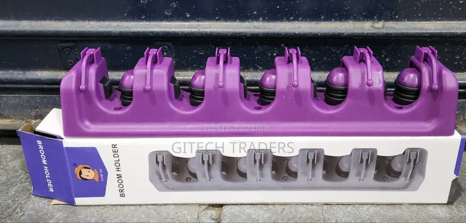 *Broom Mop Holder Tidy Organizer, Wall Mounted Organizer