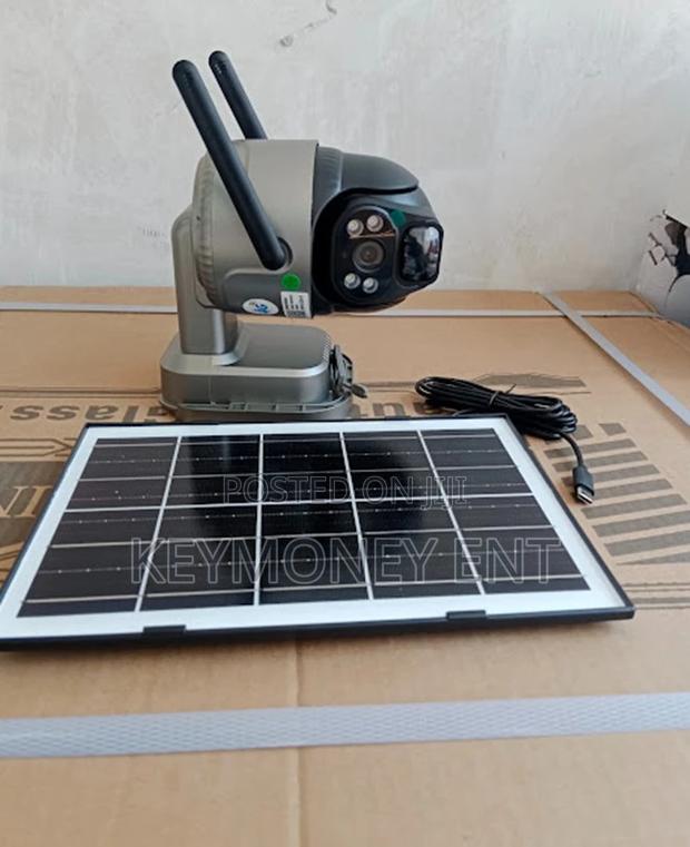 Full Color V380 4G Simcard PTZ Camera With Solar Panel