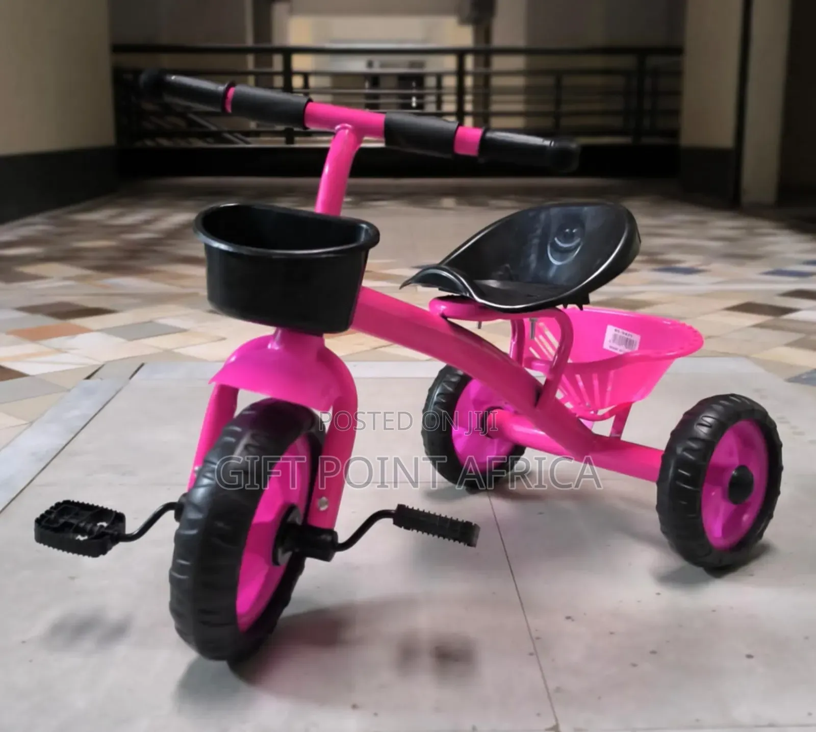 Pink Kids Below 4 Years Tricycle